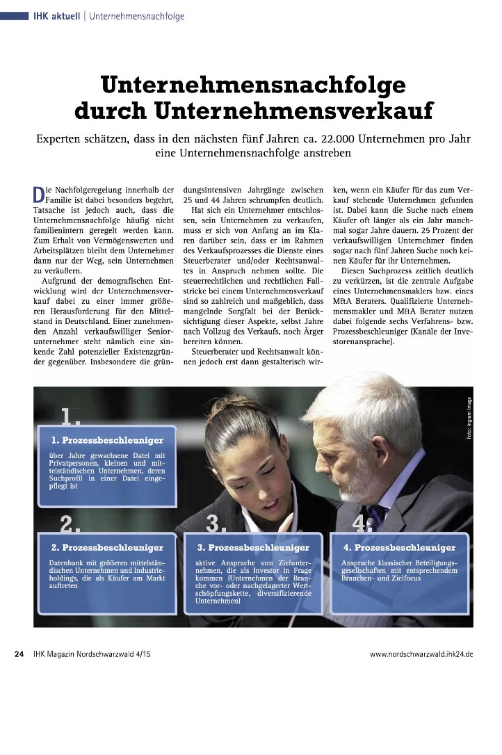 UMP Artikel Unternehmensnachfolge durch UnternehmensverkaufMod