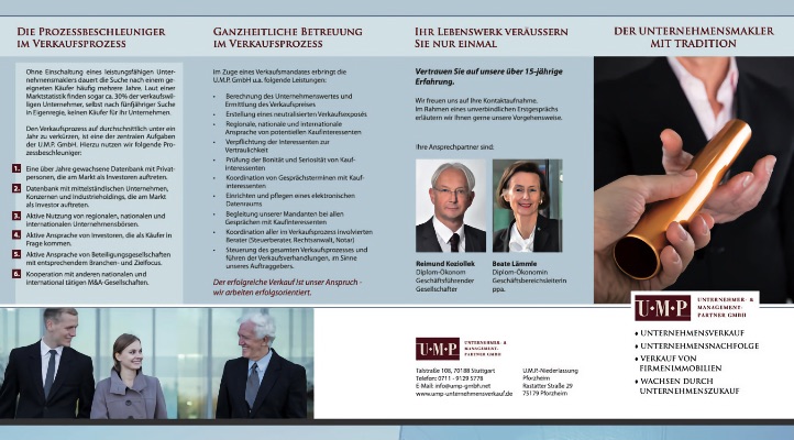 UMP Unternehmensflyer